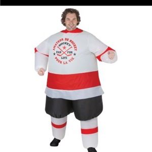 Inflatable hockey costume
